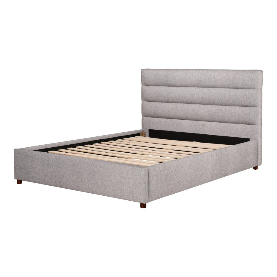 Takio King Bed Light Grey Beds| Moe's Home