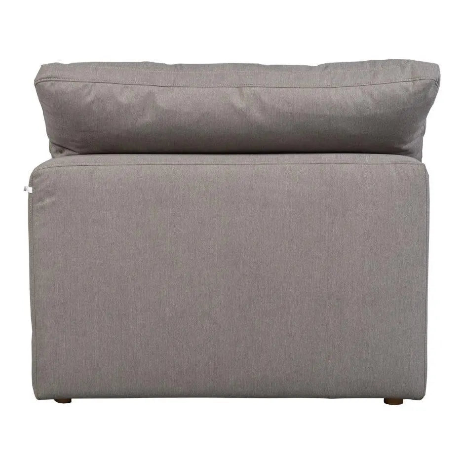Terra Condo Armless Chair Livesmart Fabric Light Grey | Moe's Home