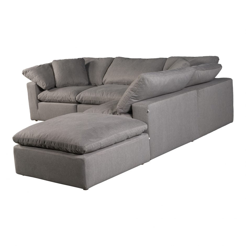 Terra Condo Dream Modular Sectional Livesmart Fabric Light Grey Sectionals| Moe's Home