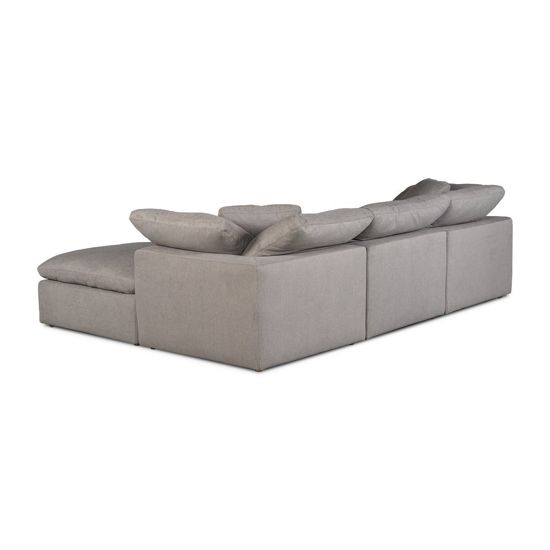 Terra Condo Lounge Modular Sectional Livesmart Fabric Light Grey Sectionals| Moe's Home