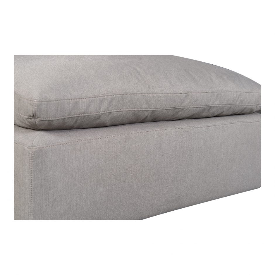 Terra Condo Ottoman Livesmart Fabric Light Grey | Moe's Home