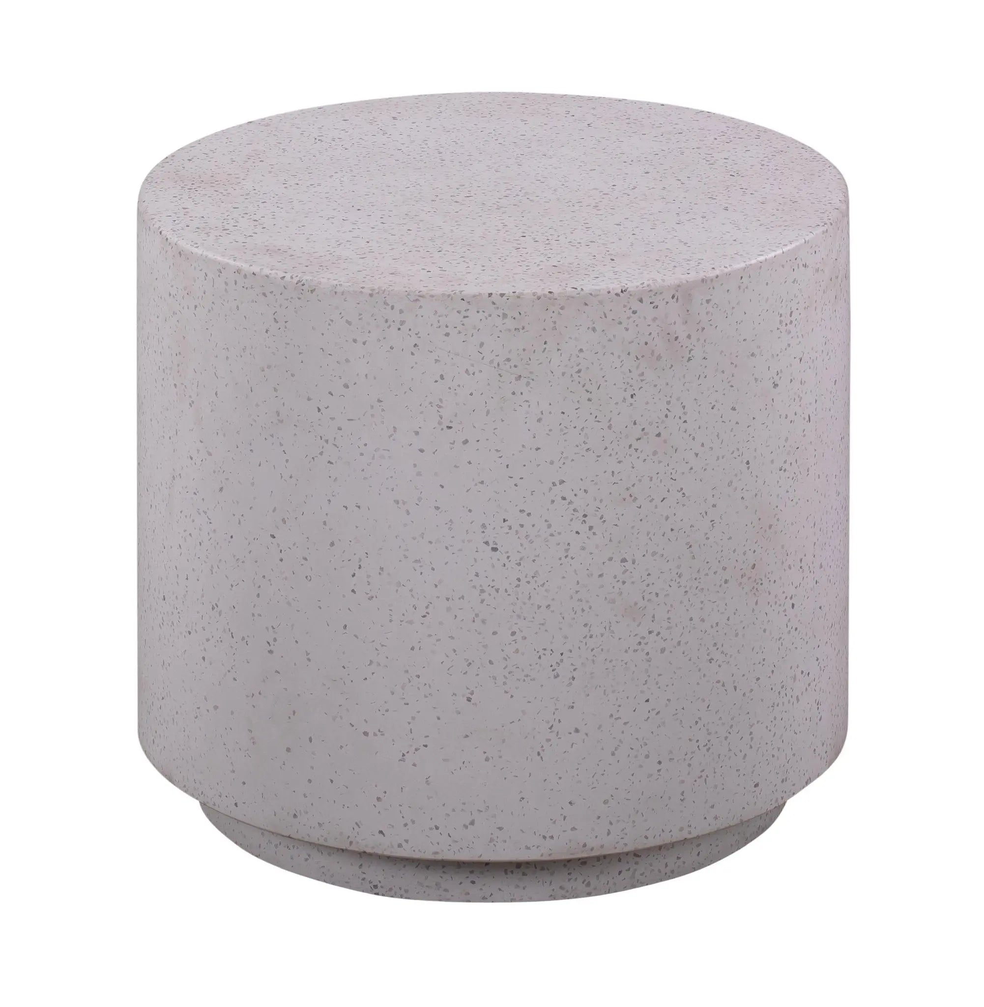 Terrazzo Light Speckled Side Table End Tables| TOV