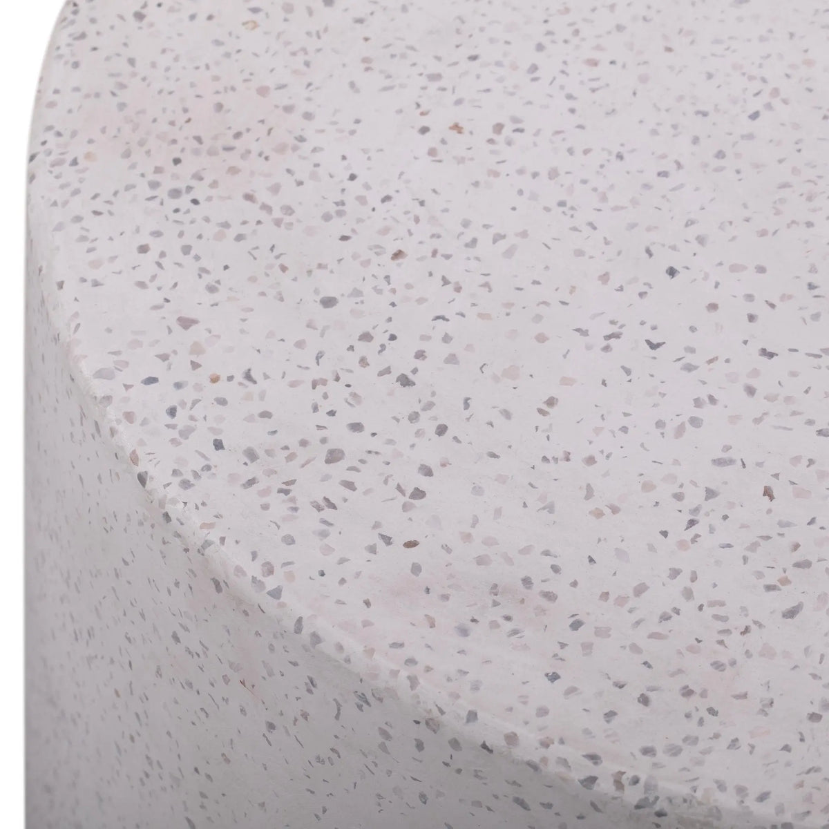 Terrazzo Light Speckled Side Table End Tables| TOV
