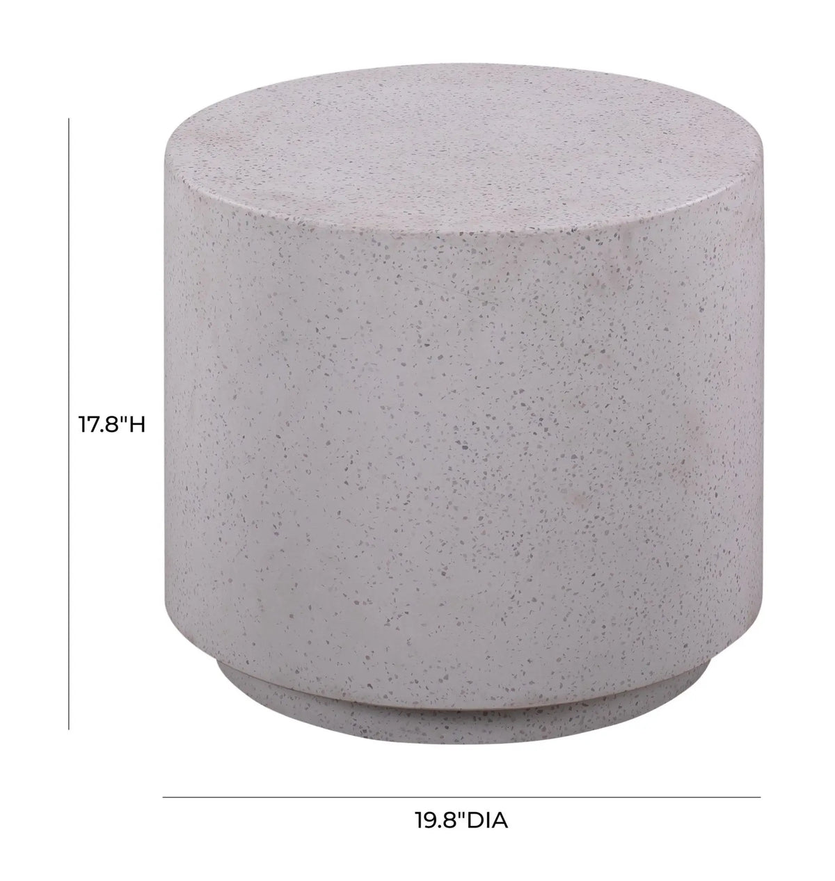 Terrazzo Light Speckled Side Table End Tables| TOV