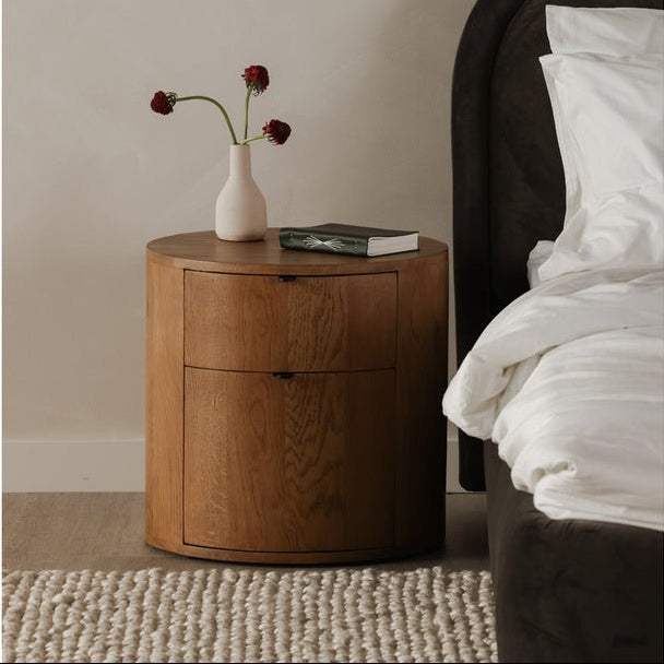 Theo Two Drawer Nightstand Nightstands| Moe's Home