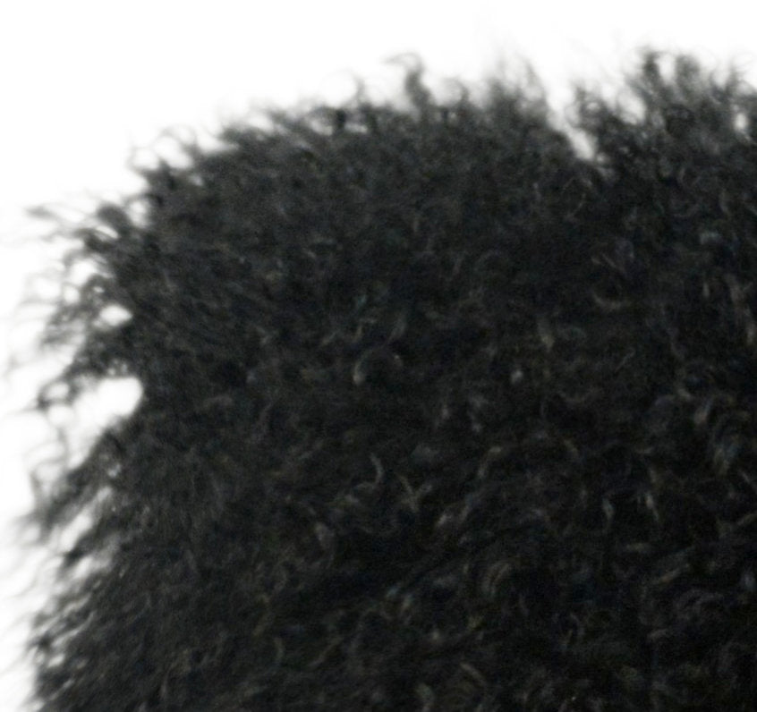 Tibetan Sheep Black Large Pillow Pillows| TOV