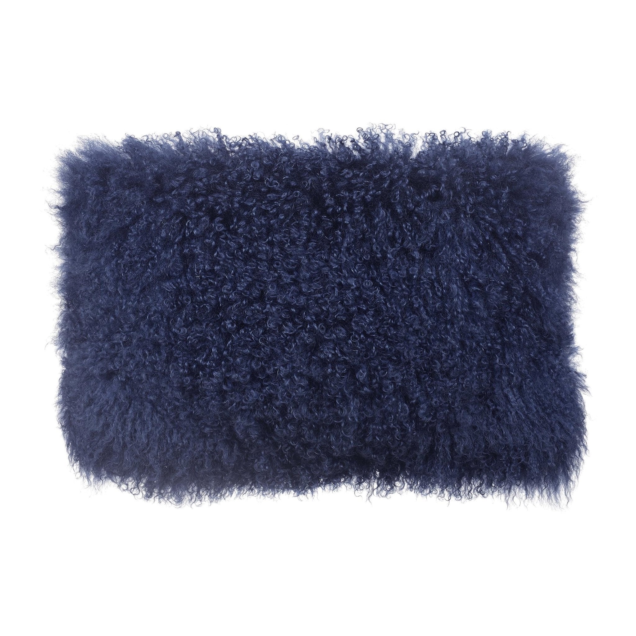 Tibetan Sheep Long Blue Pillow Pillows| TOV