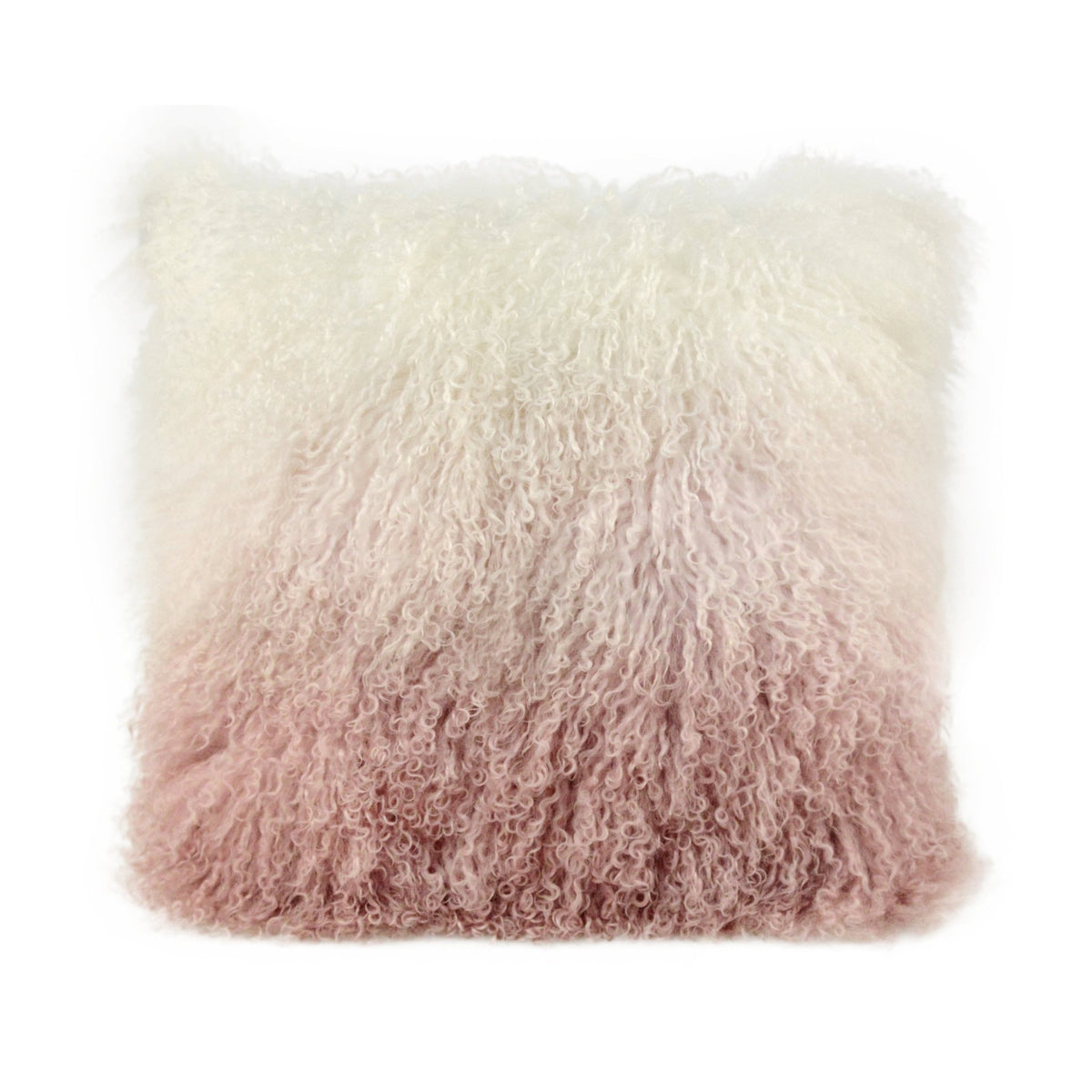 Tibetan Sheep Pillow White to Blush Pillows| TOV