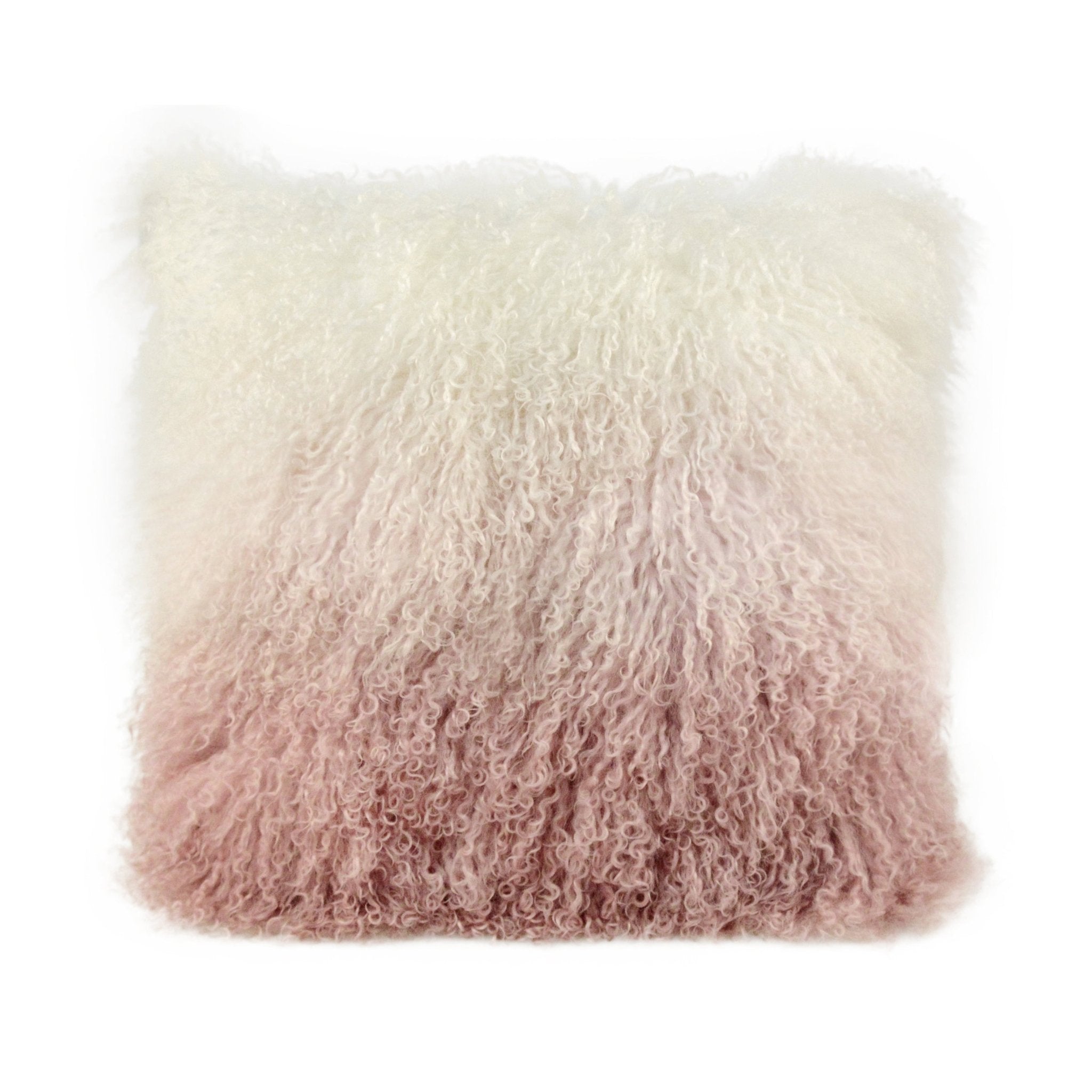 Tibetan Sheep Pillow White to Blush Pillows| TOV