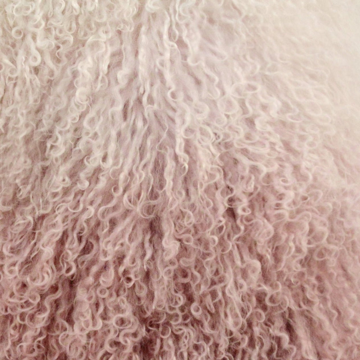 Tibetan Sheep Pillow White to Blush Pillows| TOV