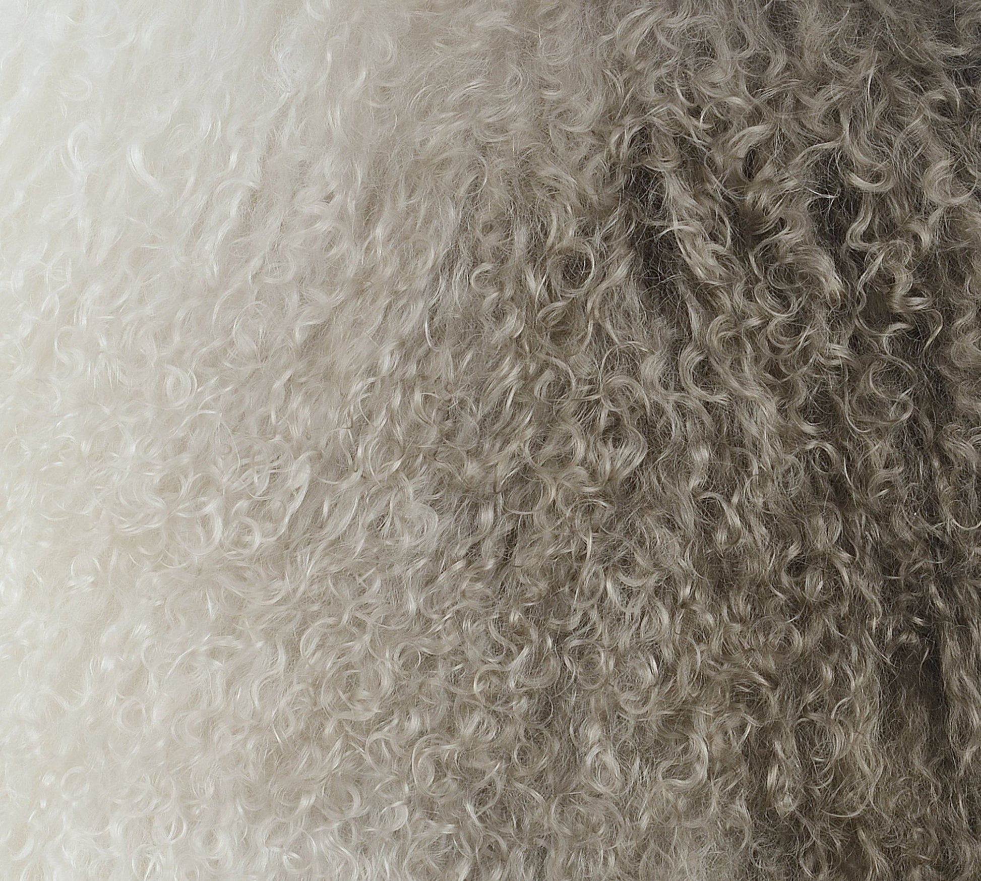 Tibetan Sheep Pillow White to Brown Pillows| TOV