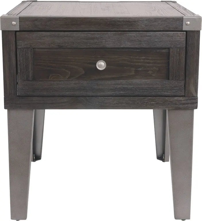 Todoe End Table with USB Ports & Outlets Accent & End Tables| Ashley Homestore