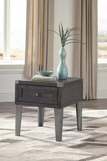 Todoe End Table with USB Ports & Outlets Accent & End Tables| Ashley Homestore