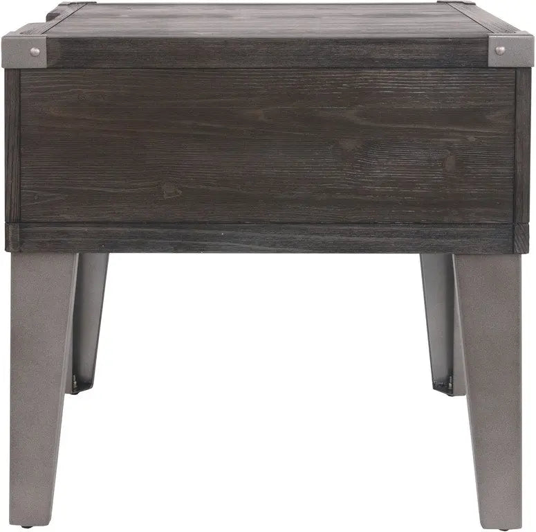 Todoe End Table with USB Ports & Outlets Accent & End Tables| Ashley Homestore