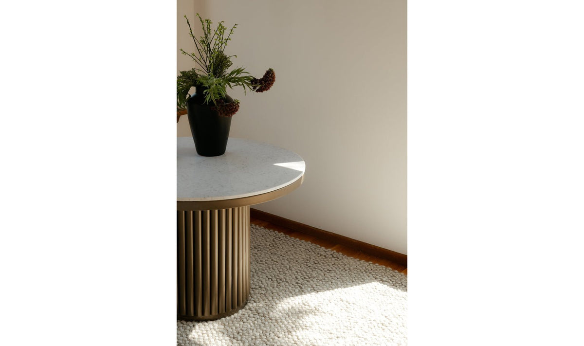 Tower Dining Table White Marble Counter Tables| Moe's Home