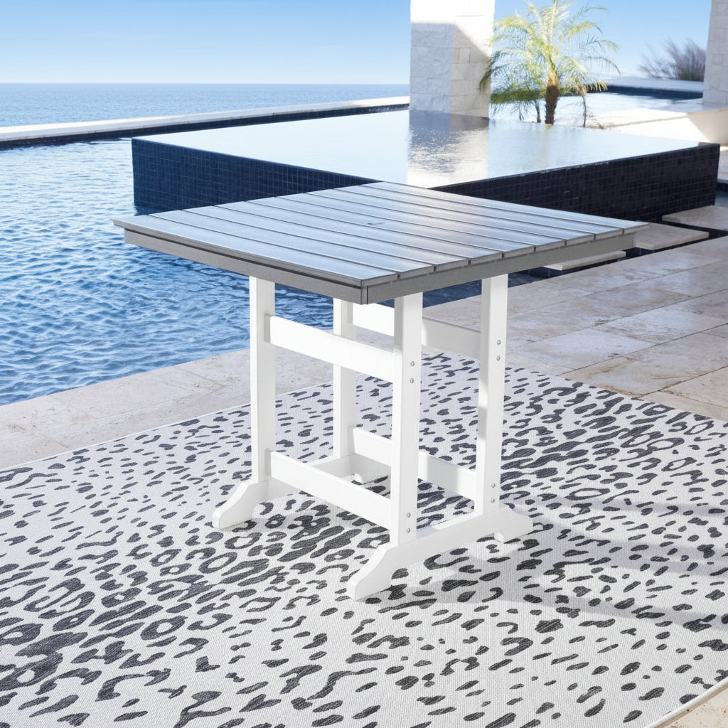 Transville Outdoor Counter Height Dining Table Outdoor Tables| Ashley Homestore