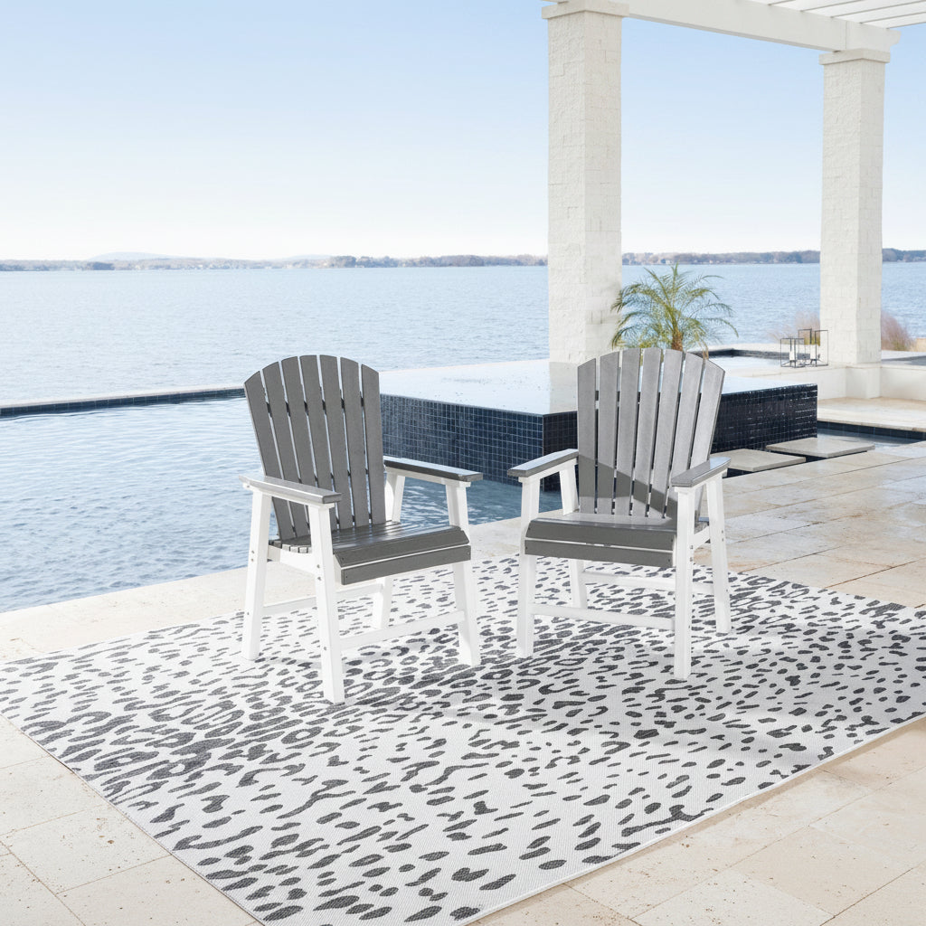Transville Outdoor Dining Arm Chair (Set of 2) Outdoor Chairs| Ashley Homestore