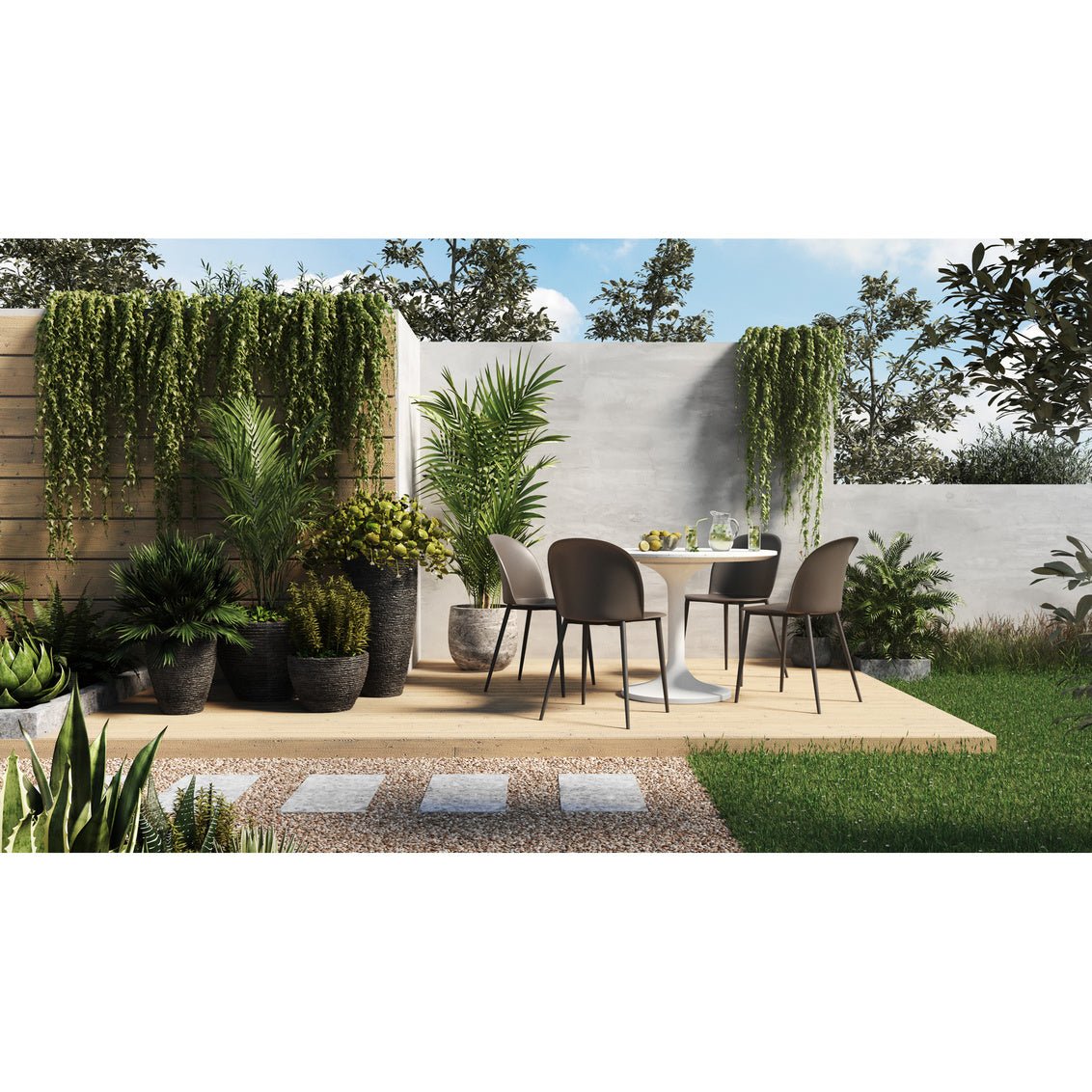 Tuli Outdoor Café Table Outdoor Living| Moe's Home