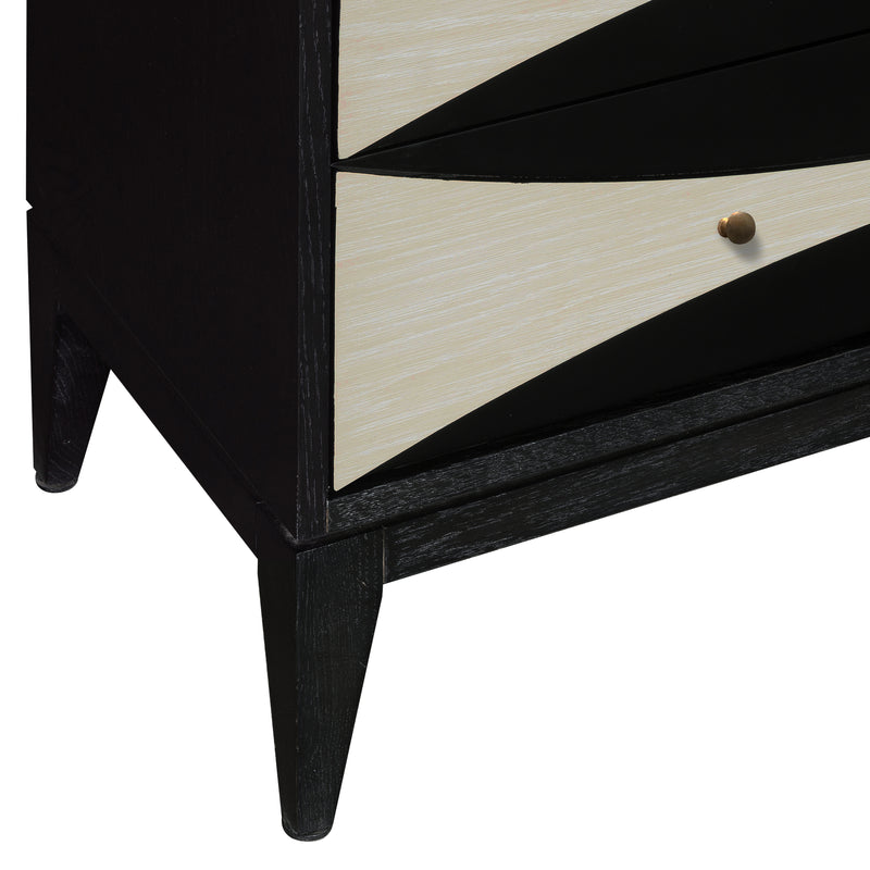 Contemporary Two-Tone 3 Drawer Chest (6629777637472)