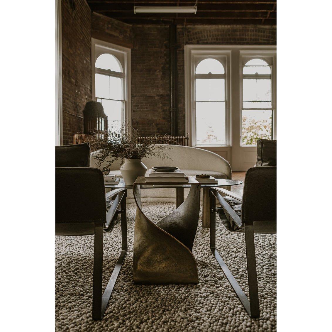 Twist Accent Table Brass Accent & End Tables| Moe's Home