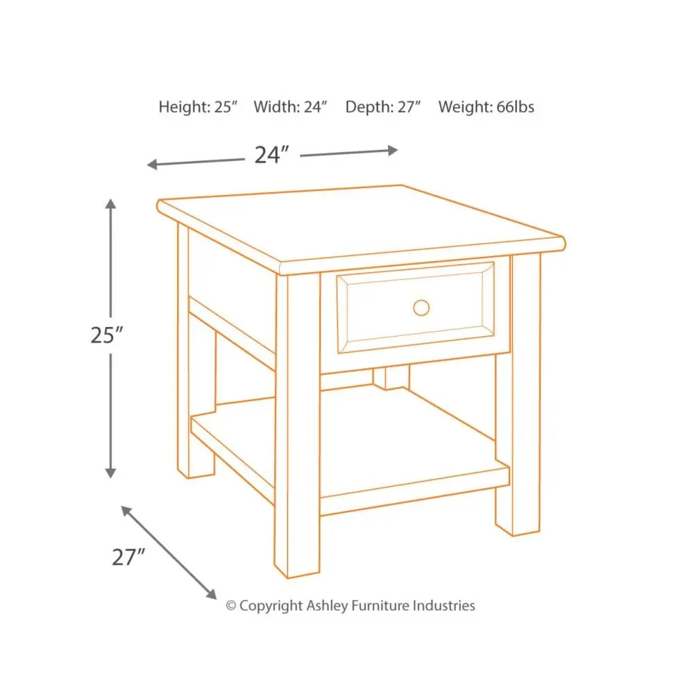 Tyler Creek End Table Accent & End Tables| Ashley Homestore