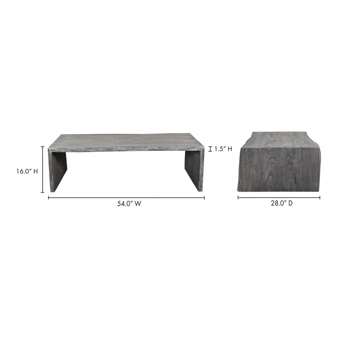 Tyrell Coffee Table Grey Sandblast Coffee Tables| Moe's Home