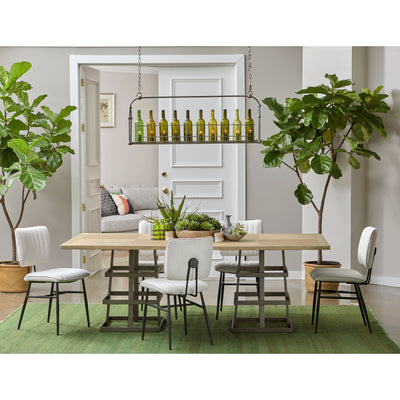 Rectangular Metal Strap Dining Table (6629782159456)