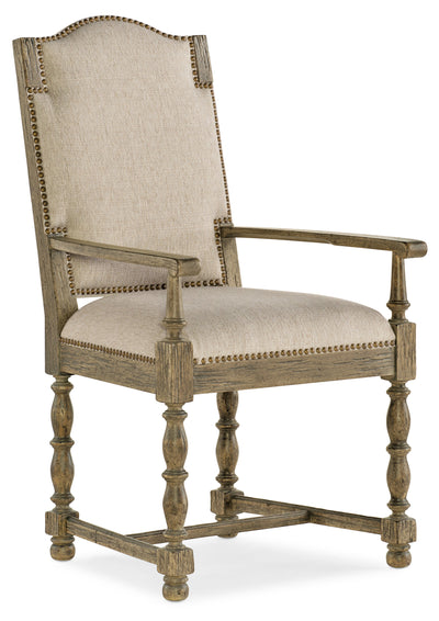 Kruschel Square Back Arm Chair - 2 per carton/price ea - Al Rugaib Furniture (4688812179552)