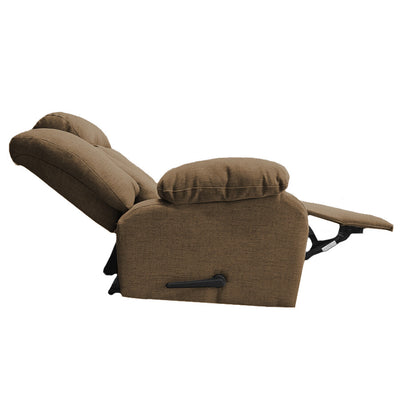 In House Rocking Recliner Chair with Controllable Back - Brown-906150-BR (6613410349152)
