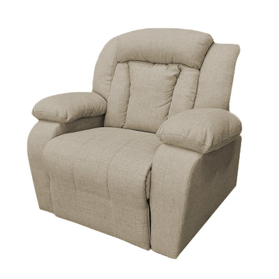 In House Rocking And Rotating Recliner Upholstered Chair with Controllable Back - Black-906151-BL (6613410709600)