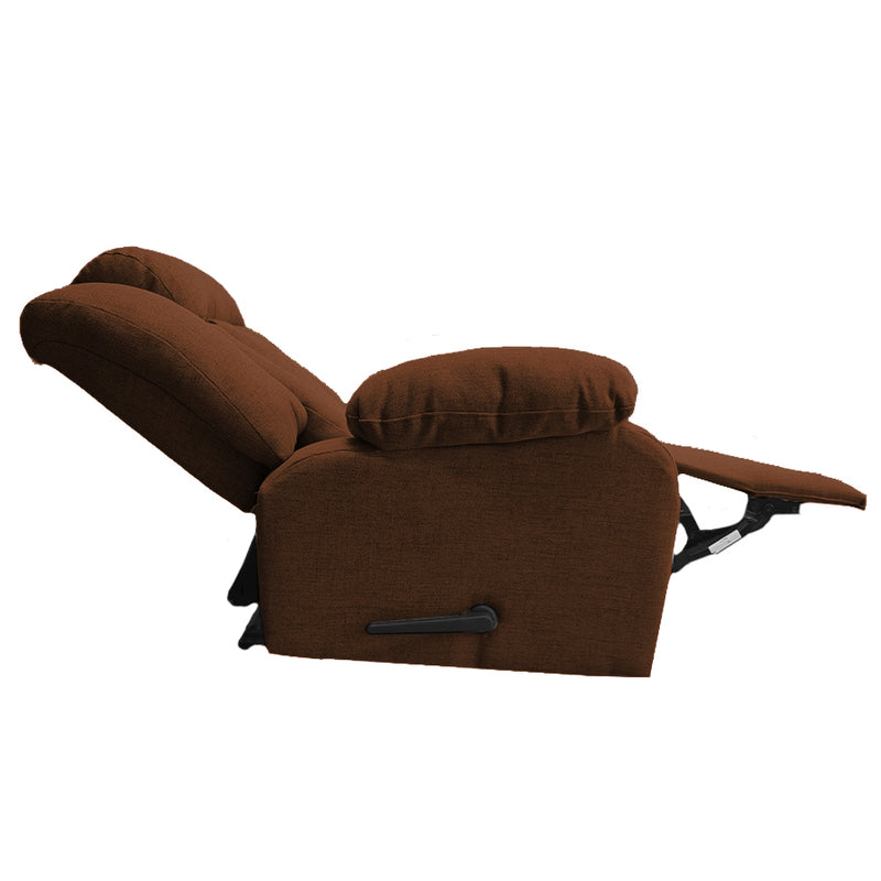In House Rocking Recliner Chair with Controllable Back  - Pale Brown-906150-Pbr (6613410512992)