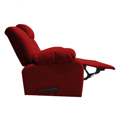 In House Rocking And Rotating Recliner Upholstered Chair with Controllable Back  - Beige-906151-Be (6613410807904)