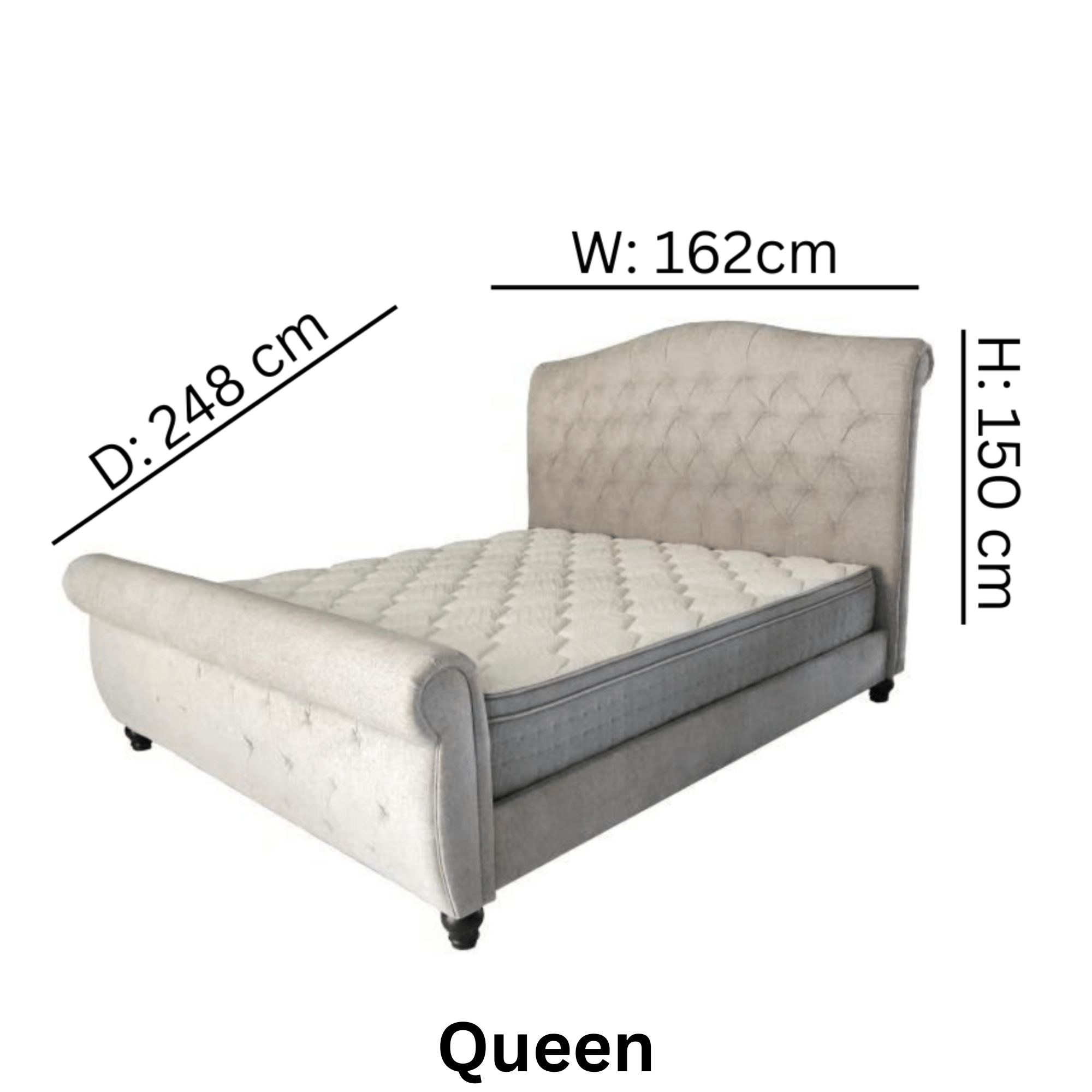 UG Beige Bed Beds| Roots Furniture