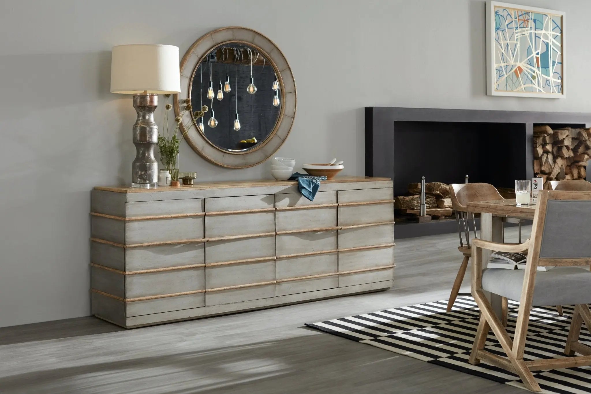 Urban Elevation Metal Entertainment Credenza Consoles & Sideboards| Hooker
