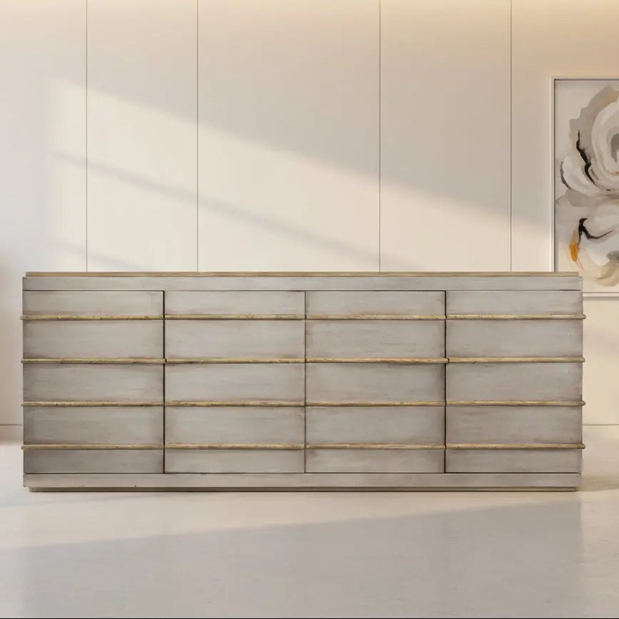 Urban Elevation Metal Entertainment Credenza Consoles & Sideboards| Hooker