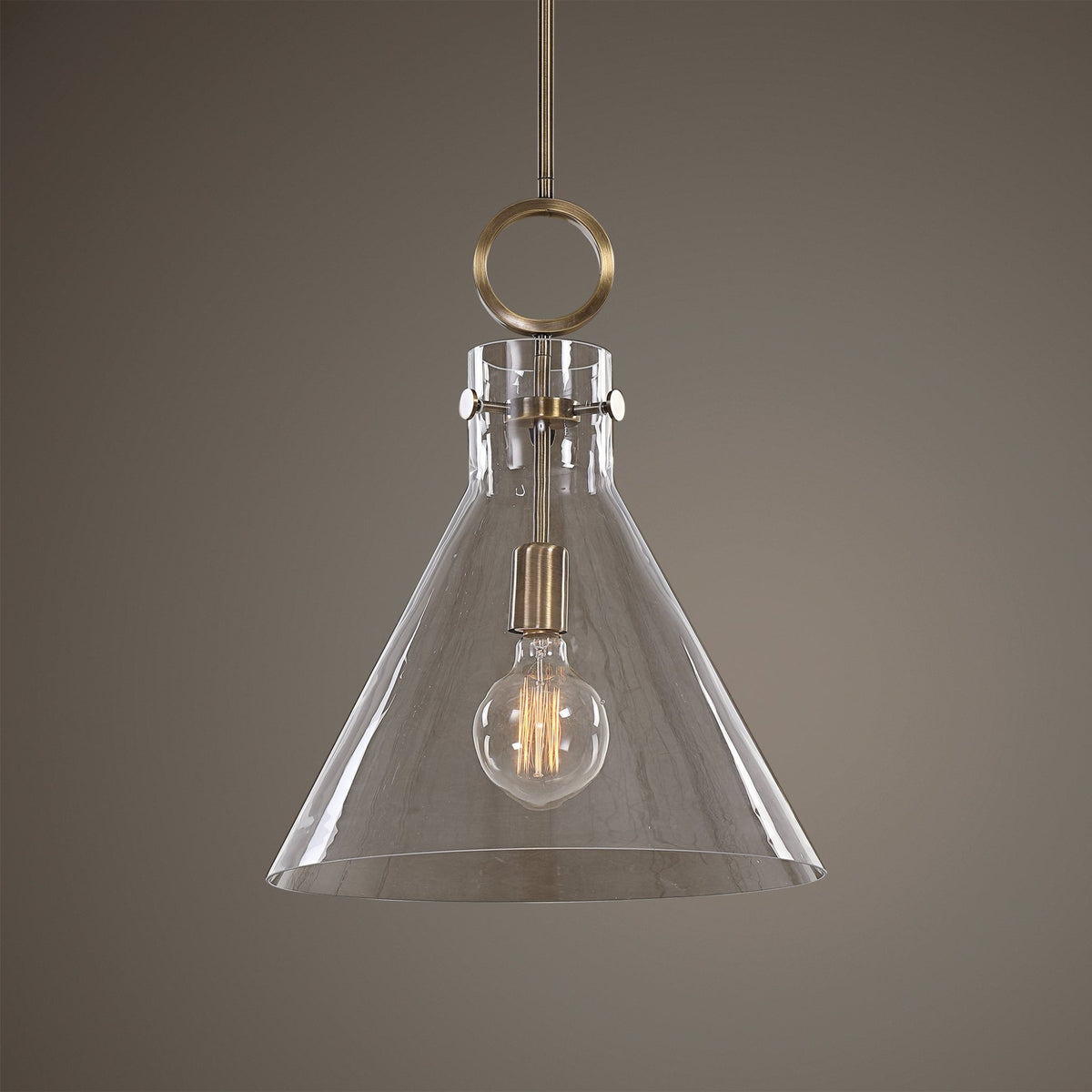 Uttermost Imbuto Funnel Glass 1 Light Pendant Wall Sconces| Uttermost