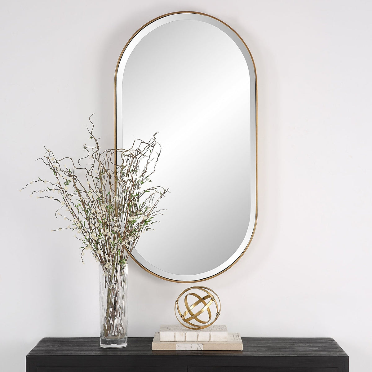 Uttermost Lago Oval Gold Mirror Mirrors| Uttermost