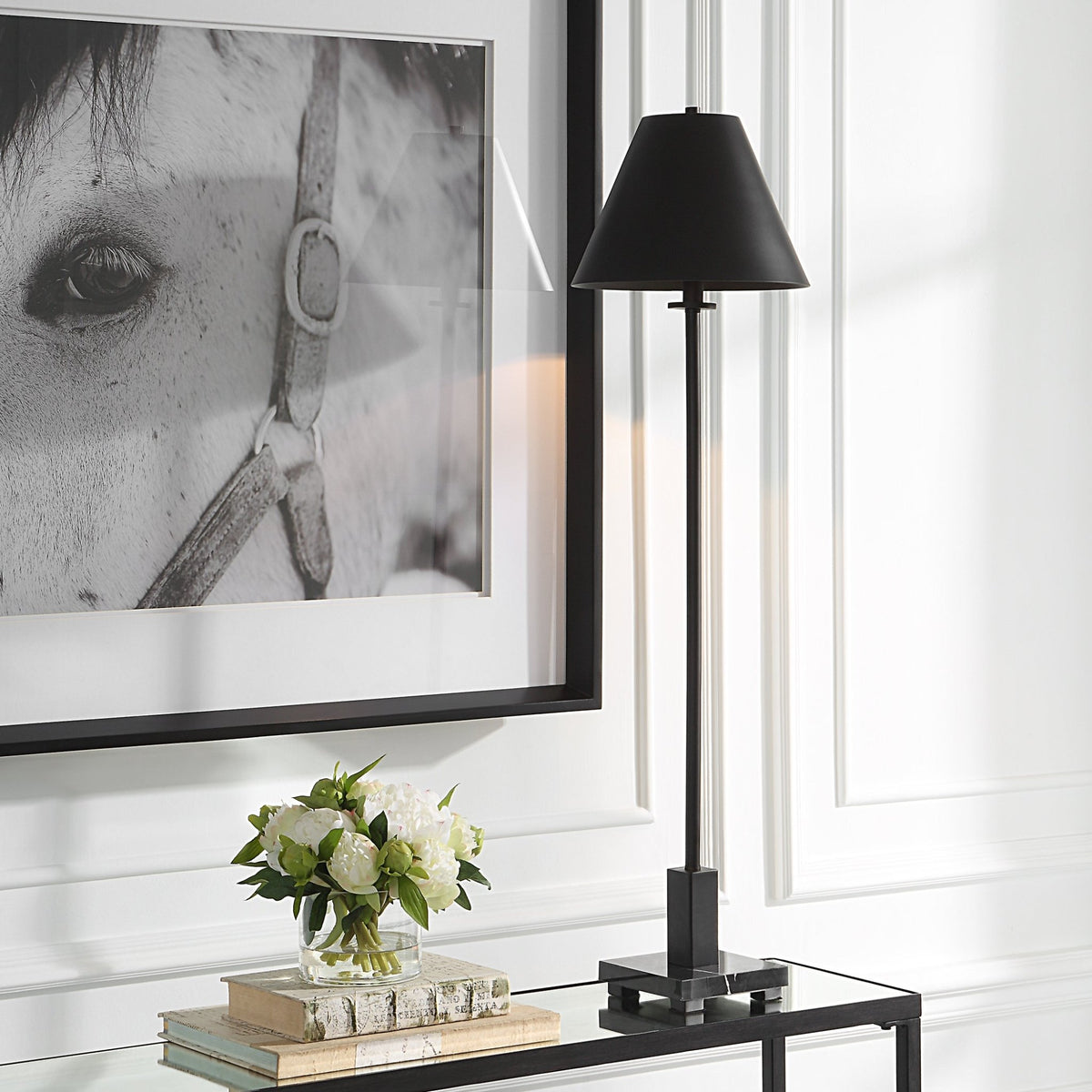Uttermost Pilot Black Buffet Lamp Floor lamps| Uttermost
