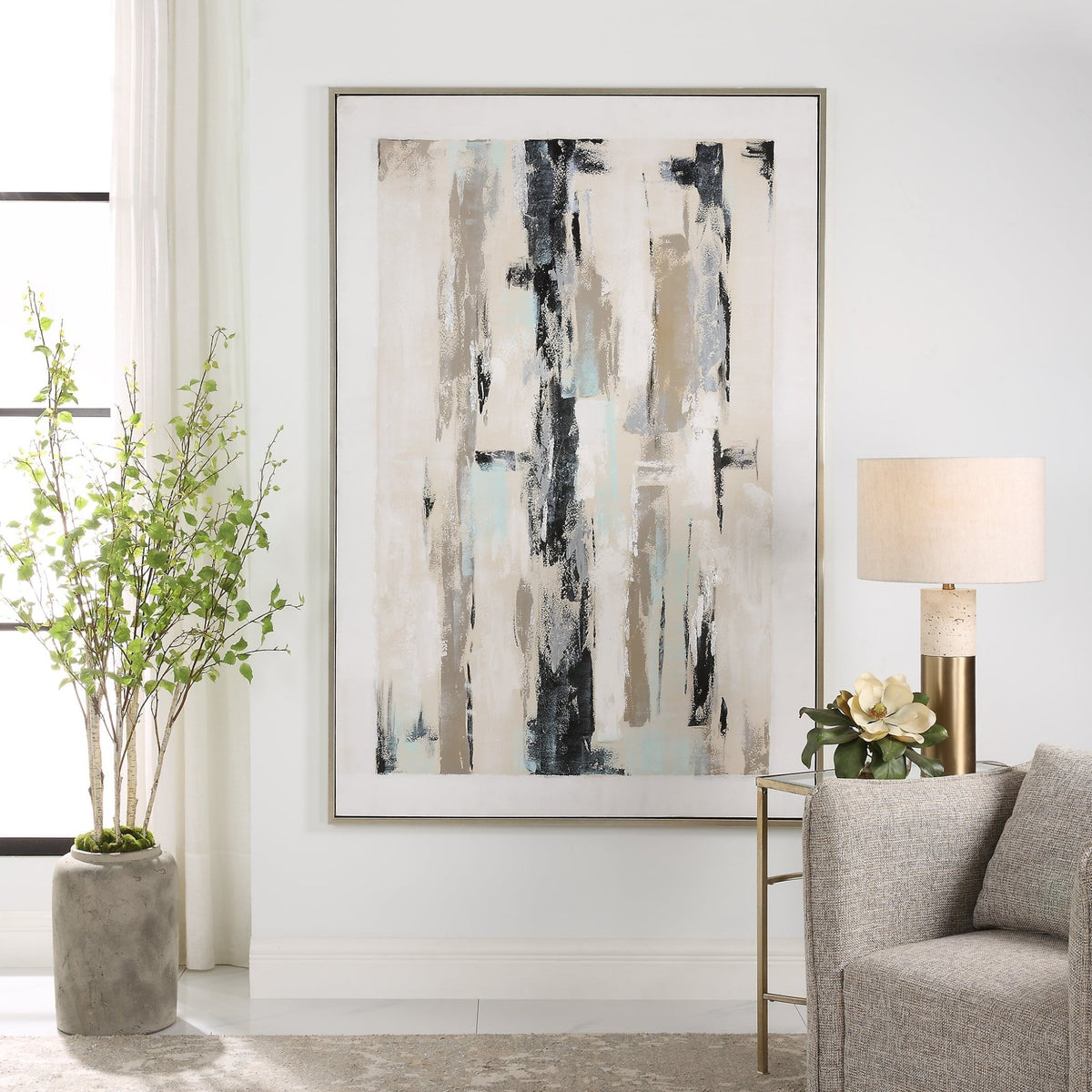 Uttermost Placidity Hand Painted Abstract Art Paintings & Pictures| Uttermost