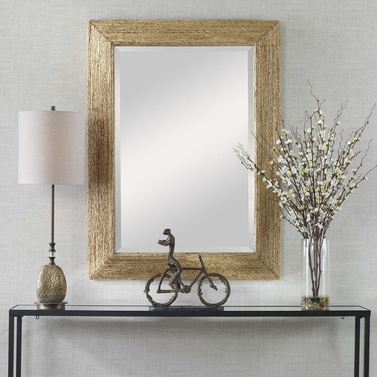 Uttermost Rora Woven Coastal Mirror Mirrors| Uttermost