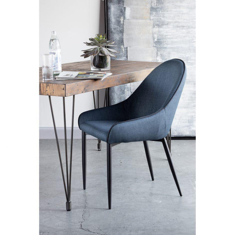 Lapis Dining Chair Dark Blue-M2 - Al Rugaib Furniture (4583175422048)