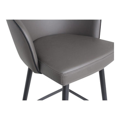 Webber Swivel Counter Stool Charcoal - Al Rugaib Furniture (4583193149536)