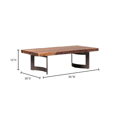 Bent Coffee Table Smoked - Al Rugaib Furniture (4568058298464)