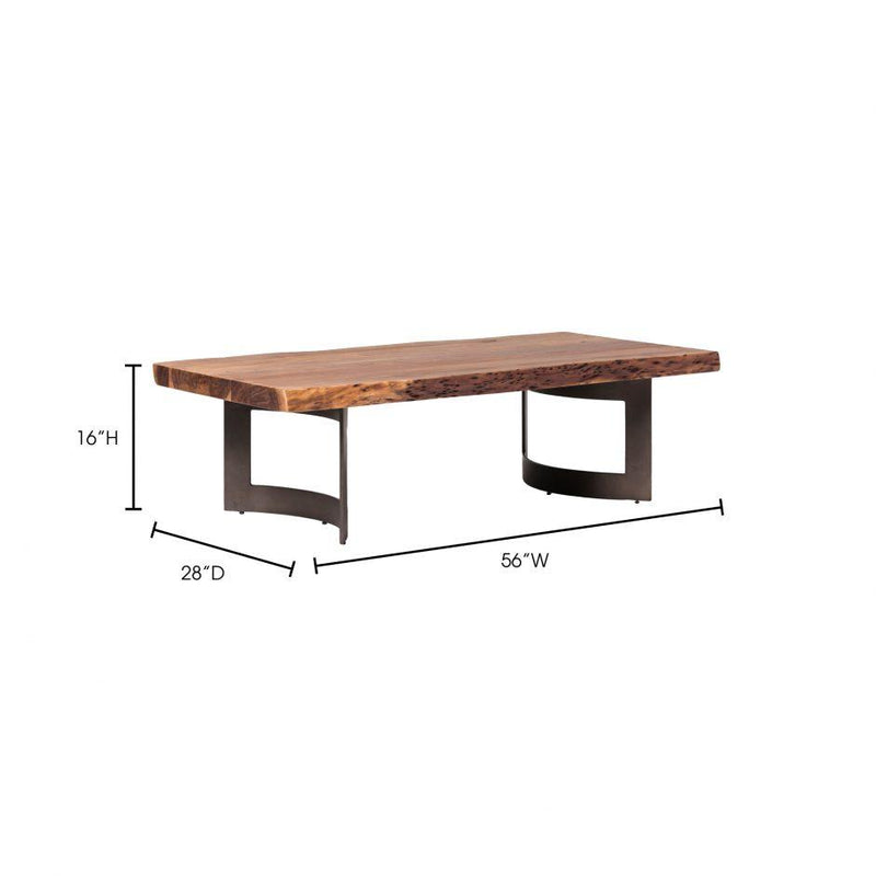 Bent Coffee Table Smoked - Al Rugaib Furniture (4568058298464)