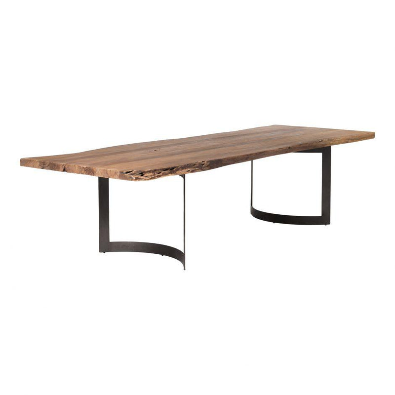 Bent Dining Table Extra Small Smoked - Al Rugaib Furniture (4583148978272)