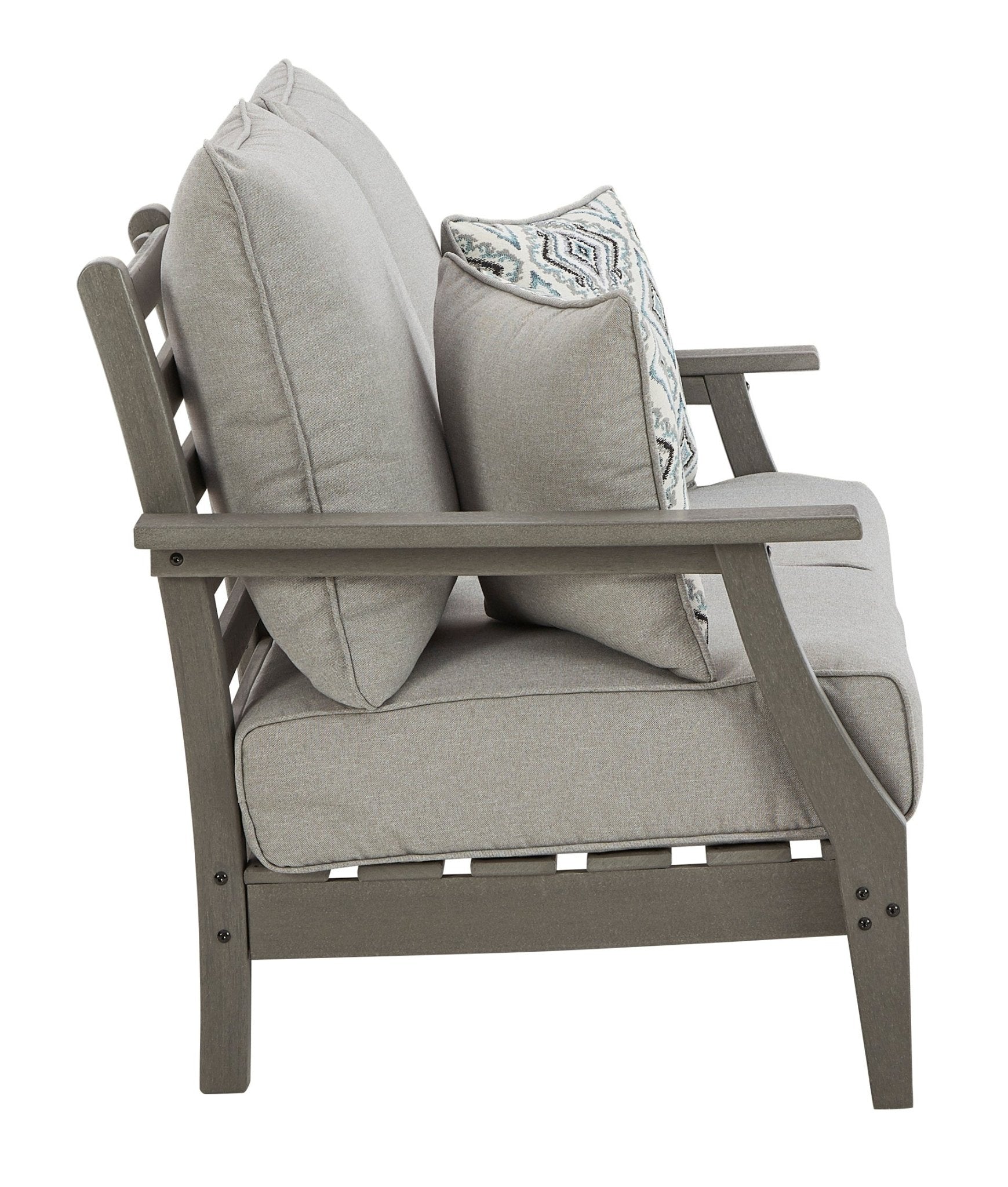 Visola Outdoor Loveseat with Cushion Outdoor Loveseats & Sofas| Ashley Homestore
