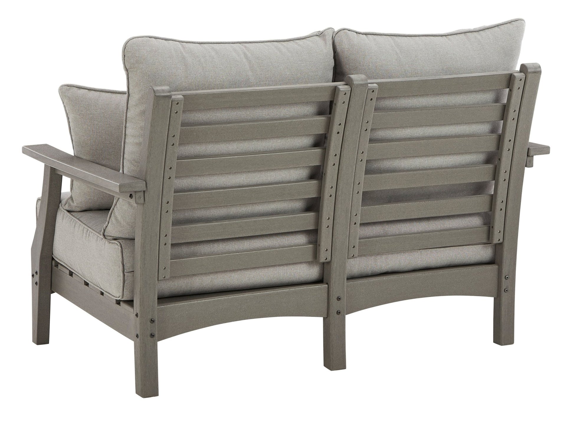 Visola Outdoor Loveseat with Cushion Outdoor Loveseats & Sofas| Ashley Homestore