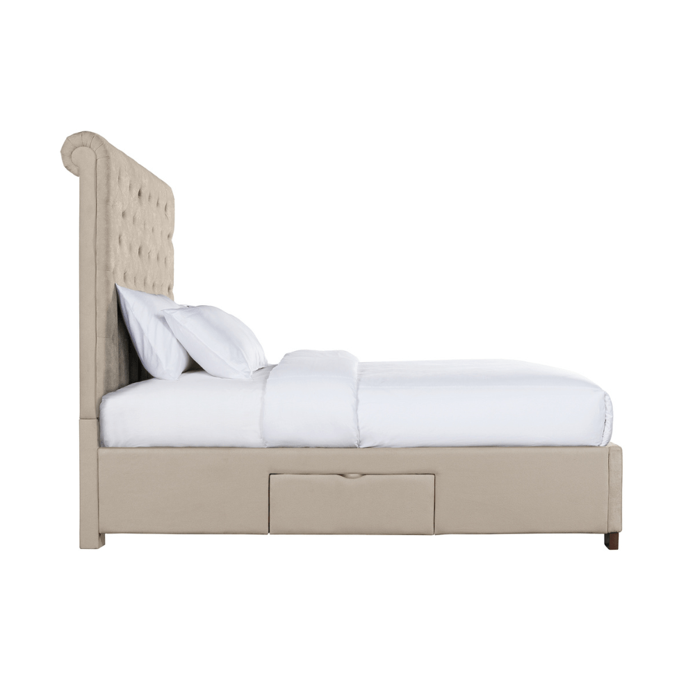 Waldorf Storage Bed Boulder Sand Beds| Roots Furniture