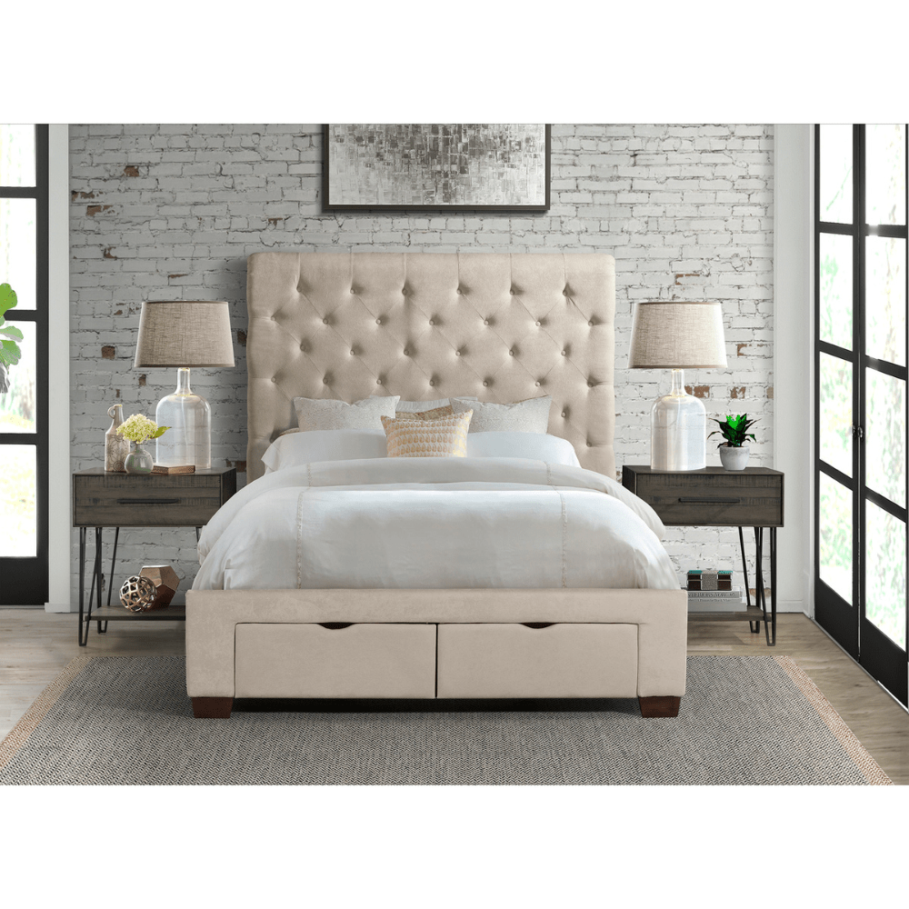 Waldorf Storage Bed Boulder Sand Beds| Roots Furniture