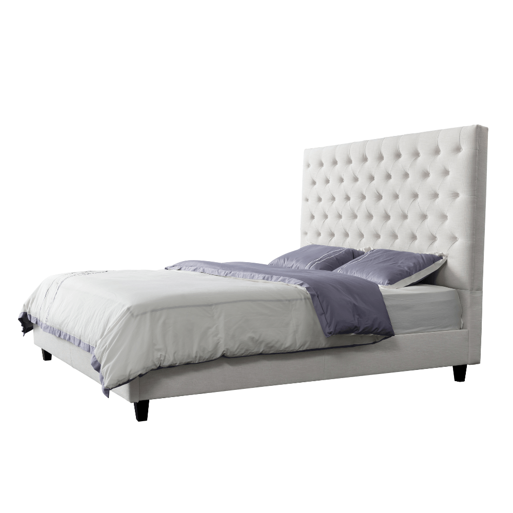 WH Light Beige Bed Beds| Roots Furniture